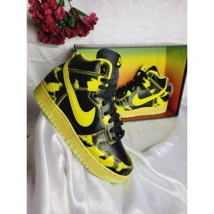 A64 SIZE 6.5 MENS / 8 WOMEN'S NIKE DUNK HIGH 1985 SP BLACK / YELLOW DD9404 001